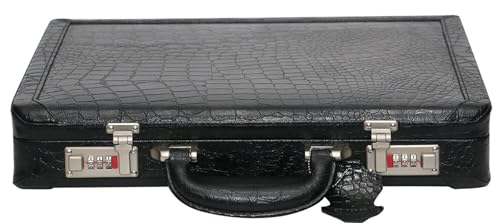 Full Grain Leather Briefcase Attache Case For Unisex Size L17xW3xH12 Inches Briefcase Bag