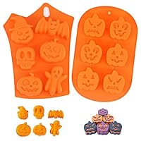 Moules en silicone pour Halloween Moules à glaçons pour biscuits au chocolat Citrouille Chauve-souris Crâne Fantôme pour la cuisine Outils de pâtisserie Fournitures 15 Moules en silicone pour Halloween Moules à glaçons pour biscuits au chocolat Citrouille Chauve-souris Crâne Fantôme pour la cuisine Outils de pâtisserie Fournitures 15