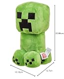 Mattel Minecraft - Creeper Plüschfigur, ca. 21 cm, weich, Geschenk zum Sammeln für Fans, Spielzeug ab 3 Jahren HBN40