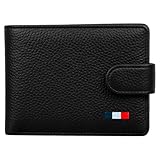 Mlr Luxe Cartera para Hombre Piel Billetera con Monedero - Color Negro - Cartera Piel Autentica Flexible Cómoda y Suave al Tacto. Medidas 11,5 cm x 9 cm x 2 cm