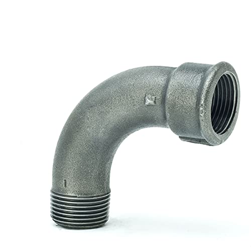 Raccord fileté en fonte malléable - Coude long 90° - IG x AG 3/4" - Type 1, DVGW Cover