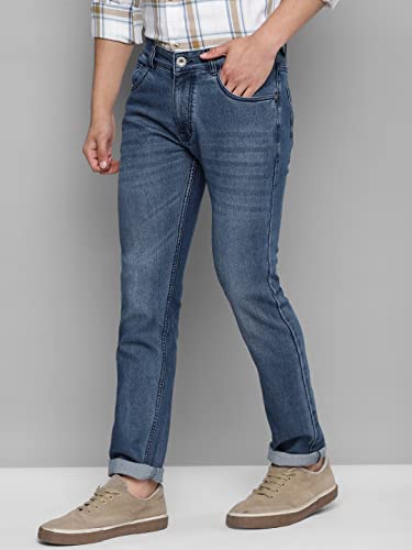 Image of Allen Cooper Slimmy Comfortable Mid Rise Denim Jeans for Men