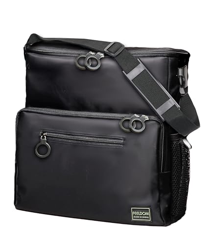 Chic Adaptive Wheelchair Bag for Back of Chair – 10L EZ-Access Shoulder Tote Bag/Wheelchair Bag – Mobility Scooter, Manual Wheelchair, Electric Wheelchair Accessories, Medium, Black