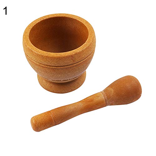 Heaven2017 Mortar With Pestle Garlic Mortar Spice Grinder Pill Crusher Herb Garlic Masher Bowl Marble Color #TOP5