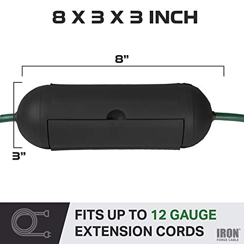 Outdoor Extension Cord Cover 3 Pack - Black Weather Resistant Plug Connector Safety Seal For Outside #TOP1