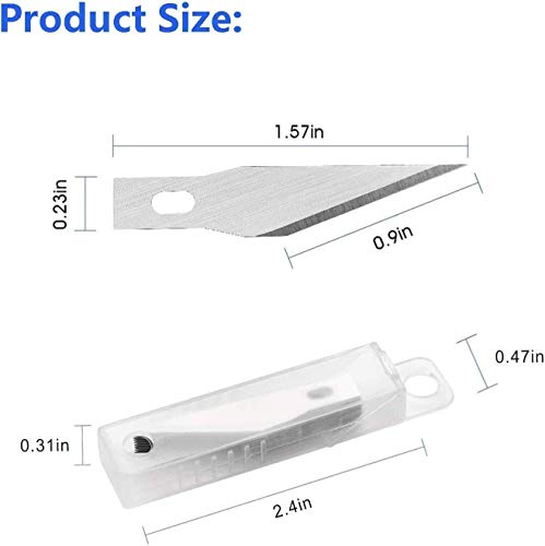 image for DIYSELF 1 Pcs Craft Knife Hobby Knife with 11 Pcs Stainless Steel Blad