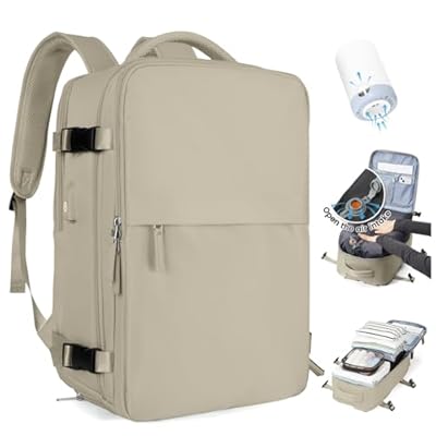 SZLX Mochila De Vacío Equipaje De Mano Mujeres Mochila Airbag Con Sistema De Vacío Para Viajes Ryanair Mochila De Viaje Tamaño Cabina Con Bomba Impermeable Maleta De Vacío Para Hombres