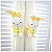 1 Pair Cartoon Tenda Fibbia Tieback Peluche Tenda Animale Fibbia Gancio per Bambini Bambino Nursery Room Window Decorations-Un Paio di Coniglietti Gialli