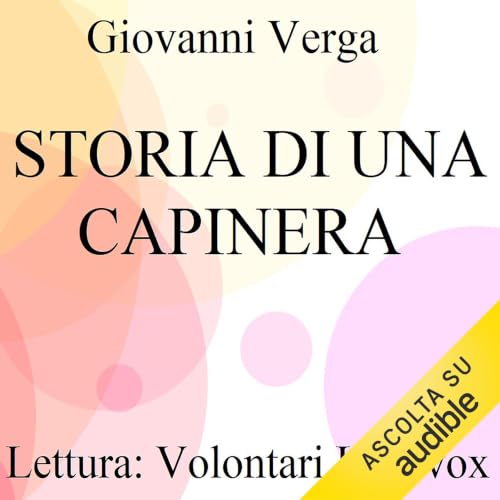 『Storia di una capinera』のカバーアート