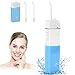 Produktbild Munddusche Elektrisch Kabellos, PlusFive Wasser Flosser mit 2 Düsen für Reise,Professional Oral Irrigator IPX7 Wasserdicht, USB Wiederaufladbarer Zahnreiniger mit 300ML Wassertank
