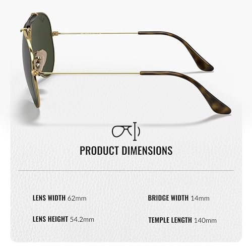 Ray-Ban RB3029 OUTDOORSMAN HAVANA COLLECTION Pilot Shaped Sunglasses for Men & Women with Official RAYBAN Eyewear Kit4