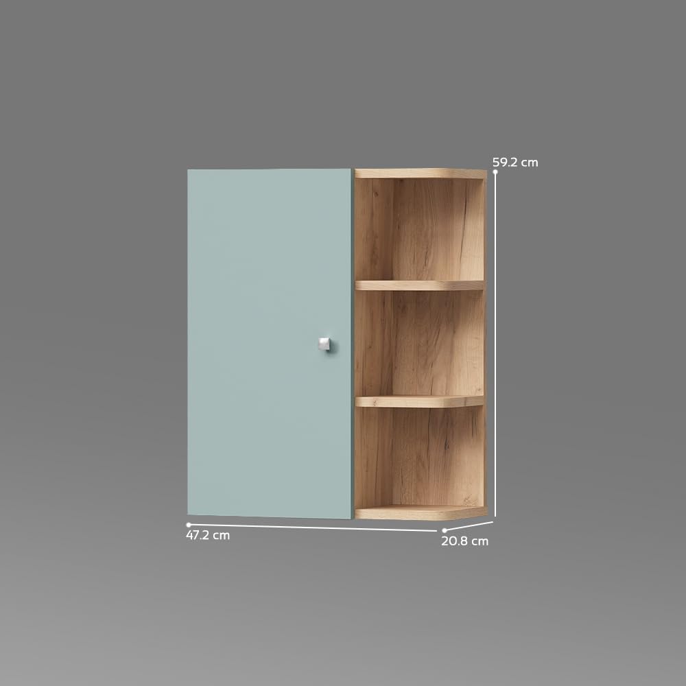 Livinity Badschrank Fucino, Grün, 47.2 x 59.2 cm