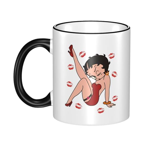 マグカップ コーヒーカップ ベティちゃん ベティブープ かわいい アニメ い マグ 陶器 大容量 330ml セラミック カップ 耐熱 耐冷 電子レンジ対応 コップ ファッション 友人 誕生日 人気 プレゼント