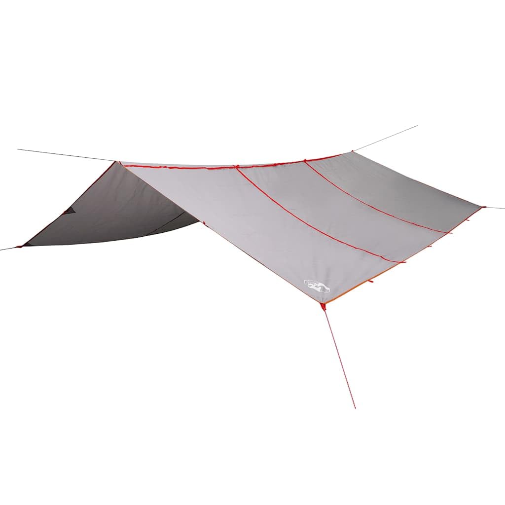 vidaXL Camping Tarp Grey and Orange 420x440 cm Waterproof — image 1