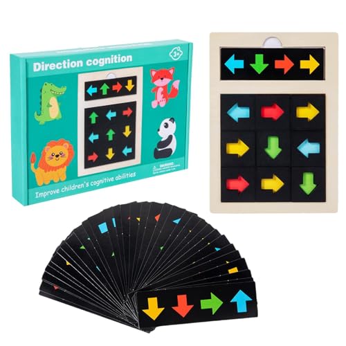 Puzzle de Bloques de Orientación | Juego De Colores Y Direcciones para Niños | Juego Educativo De Lógica Y Formas para Niños Preescolares En Casa