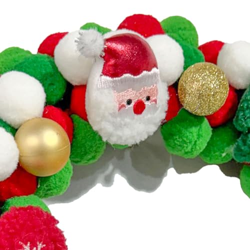 Couronne de vacances en feutre de 35 cm, cadeau de Noël idéal - 7