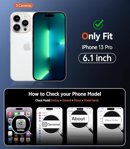 Image of NISHTECH for iPhone 13 Pro Case: Clear Magnetic Slim Fit Case Compatible with Magsafe Rugged Protective Transparent Cover (Black Magnetic)