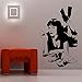 yiyitop Adesivo murale Mia Wallace Quentin Tarantino Film Pulp Fiction Decalcomania del Vinile Dorm Bar Teen Room Interior Art Decor 57 * 86cm
