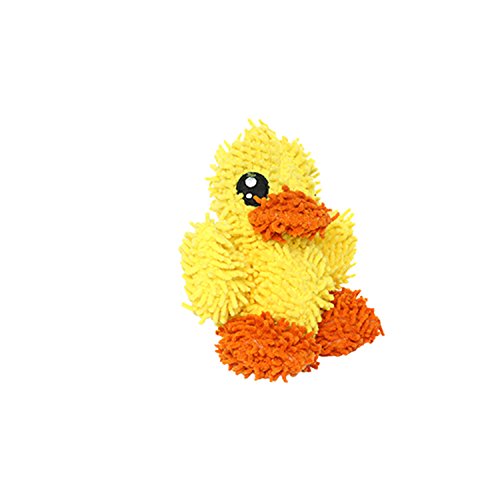 Mighty- Microfiber Ball Junior Duck – Made With Squeaker Balls And Minimal Stuffing. Strong & Tough. Interactive Play Dog Toy. Machine Washable & Floats #TOP2