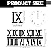 Clock Numerals Kit 6 Set Arabic Number and Roman Number DIY Digital Clocks Plastic Numbers for Clock Replacement Parts Accessories (Black, Gold, Silver)