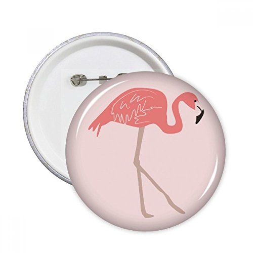Pins Badge Bouton Flamant Rose Idéal pour Customiser un Sac à Dos et Vêtements d'Été 5pcs