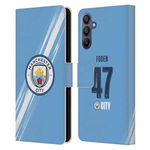 Housse protection Samsung Galaxy A15 Manchester City avec porte-cartes