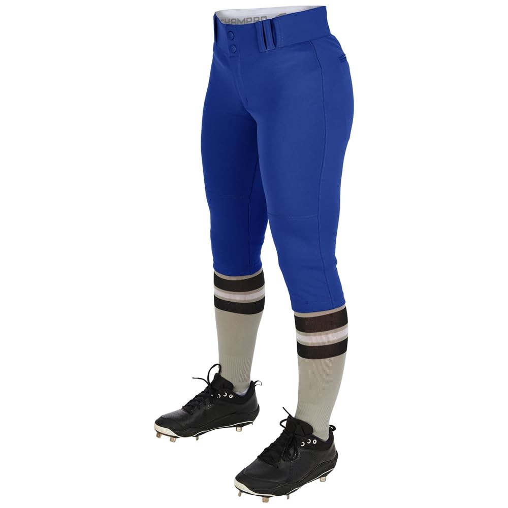 League Outfitters Women's Tournament Knicker Style Softball Pants - Royal - 2XL