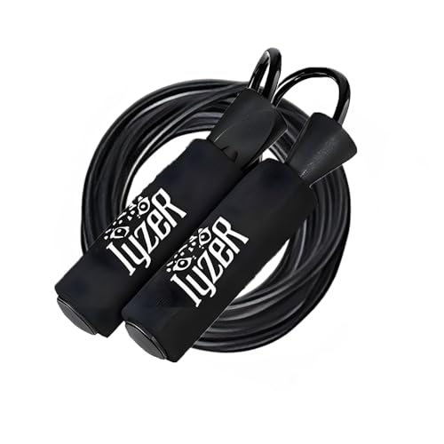 Logics Best Adjustable Jump Rope for Men - Tangle-Free Jumping Rope with Ball Bearings - Jumprope for Fitness Women & Men