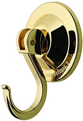 Suction Cup Hooks for Shower Wreath Window, Set of 4 Powerfull Vacuum Cup Hooks for Flat Smooth Wall Surface Towel Robe Bathroom Kitchen Bath Coat, Gold