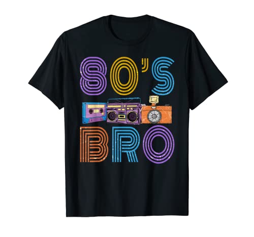 80's Bro Retro Vintage Mixtape Cassette Player Camera T-Shirt 1 80's Bro Retro Vintage Mixtape Cassette Player Camera T-Shirt