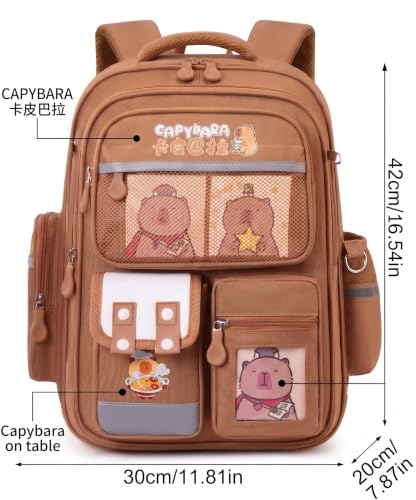 Image of Backpack Bags for Girls, Boys & Women With Multi-pockets, Laptop Bag with Large Capacity Bookbags Waterproof for School, Tuition, College, Camping, Travel