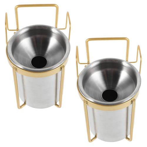 Vaguelly 2pezzi Posacenere da Parete in Acciaio Inox senza Contenitore per Cenere da Wc e Bagno Portacenere da Muro per Mozziconi