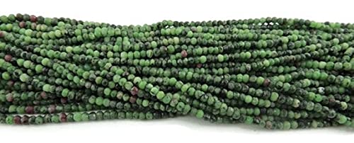 Ruby Zoisite rondelles 3mm-3.5mm pierres naturelles de lithothérapie pour création de bijoux