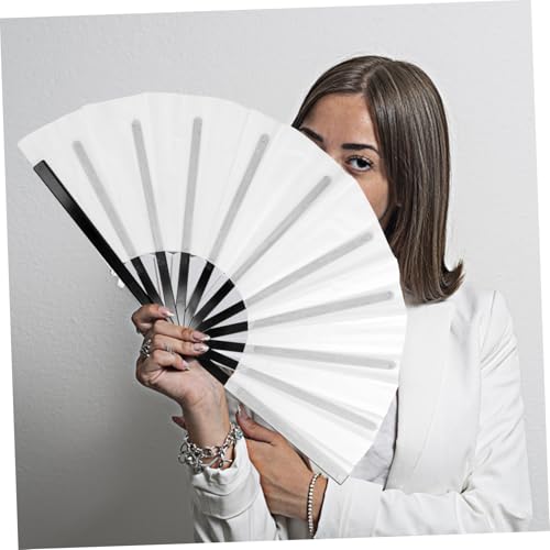 Éventails pliables vierges personnalisables en polyester blanc pour sublimation thermique - 6