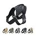 Excellent Elite Spanker Tactical Dog Training Vest Patrol K9 Service Dog Harness Nylon Adjustable Velcro ID Patches for Large/Small Dog Pet with Handle(Black-L)