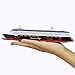 Ailejia 1:1000 Cruise Ship Models Back to Power Functions Boy Toy Yacht Model Music, Lights, Alloy (Black)