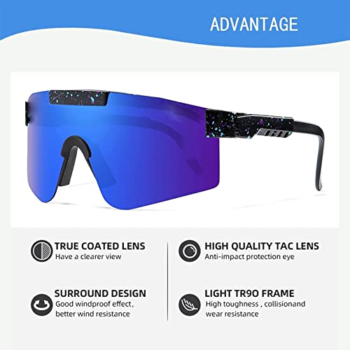 Óculos de sol de esportes para homens, óculos de sol polarizados para mulheres UV400. Ciclismo óculo