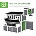 PawHut Wooden Chicken Coop, 39