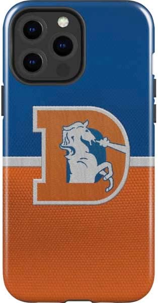 Skinit Impact Phone Case Compatible with iPhone 14 Pro Max - Officially Licensed NFL Denver Broncos Double Vision Design