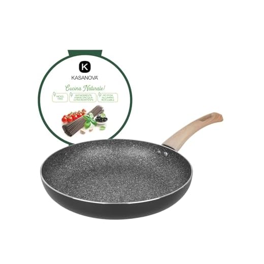 KASANOVA Padella 28 cm Black Stone nero Cottura