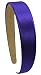 1 Inch Wide Funny Girl Designs Satin Headband (Deep Purple)