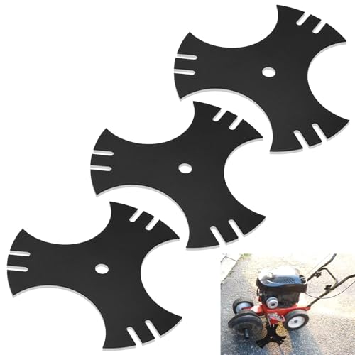 LIZEWEI 3 Pcs Universal 9' x 9' (1/2 inch Hole) Edger Blade, 3-Side Edger Star Blade for Craftsman...