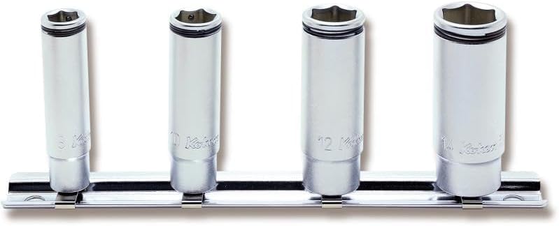 Ko-ken RS2350M/4 1/4 Sq. Dr. Deep NUT GRIP Socket Set 8-14mm - 4 pieces
