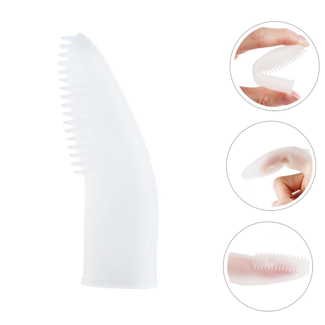 Toddmomy 4pièces Brosse à Dents Pour Animaux Silicone Pour Nettoyage Des Dents Des Chiens Et Chats Outil De Soin Pratique Pour Vos Compagnons à Quatre Pattes