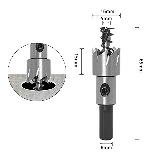 Juego de brocas ZTBH 5 piezas 16-30 mm miniatura 2