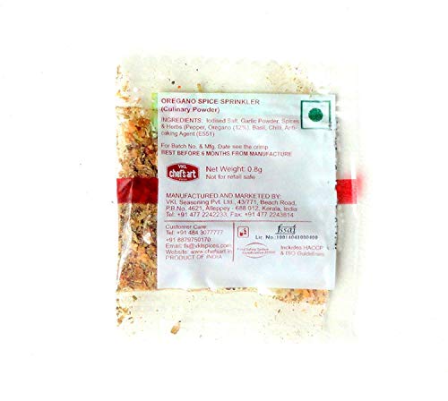 Chef's Art Premium Italian Seasoning/Oregano Spice Fresh Sprinkler-150 Sachet, 120 Gram