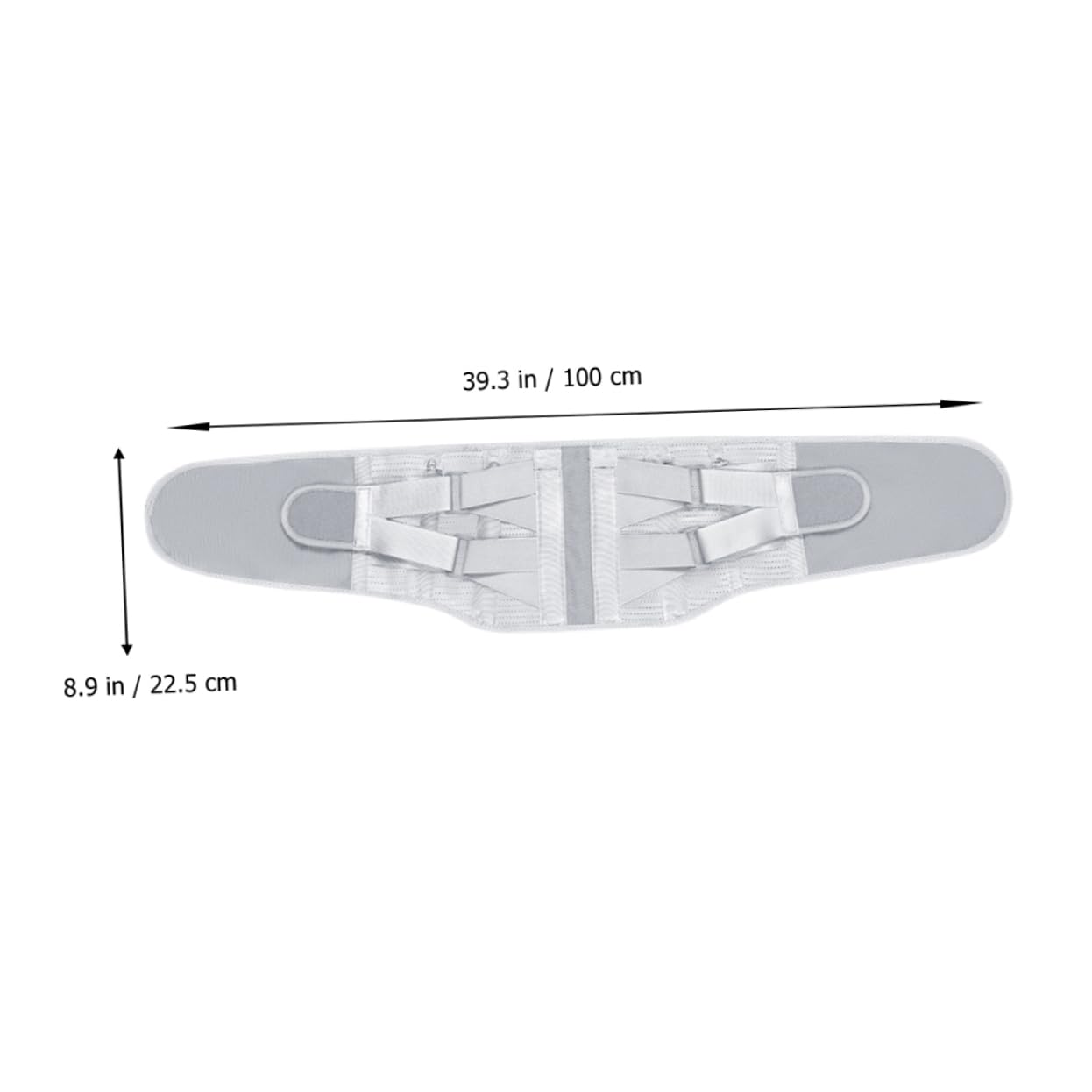 Lumbar Support Belt with Breathable Steel Plate Waist Support Strap for Back Pain Relief Suitable for Men Women Gray