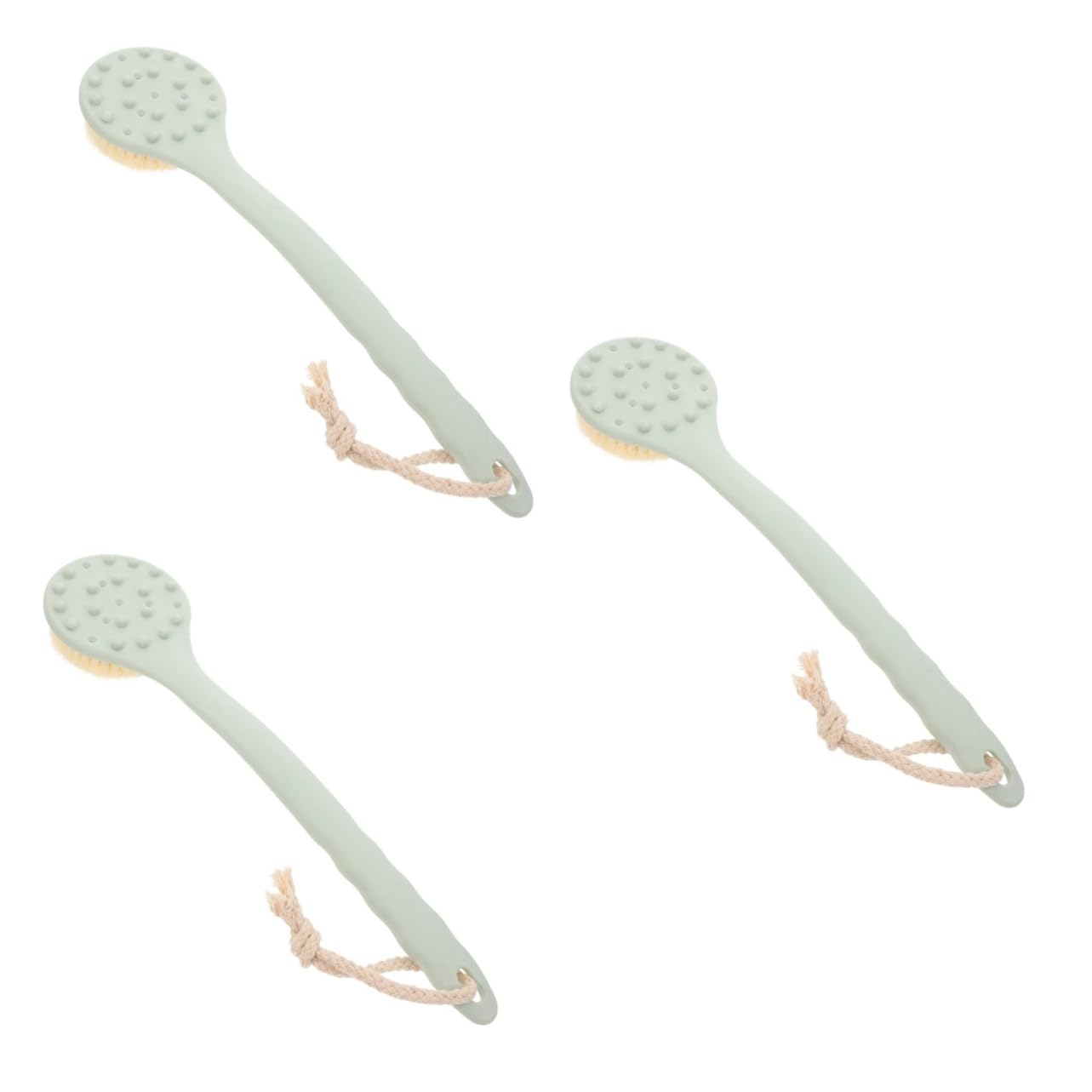 minkissy 3 Cepillos De Baño Para Espalda Con Mango Largo Para Cepillo De Con Mango Largo Para Cepillo De Baño Con Mango Largo Para