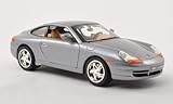  Porsche 911 (996) Carrera, metallic-grau, Modellauto, Fertigmodell, Motormax 1:18