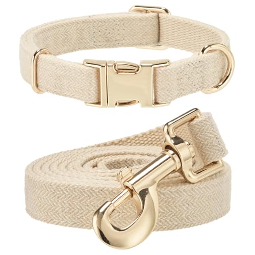 Ewinoom Hemp Collar & Leash Set
